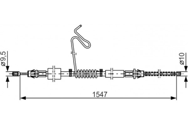 Bosch Ντίζα, Φρένο Ακινητοποίησης - 1 987 477 174