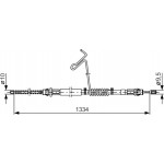 Bosch Ντίζα, Φρένο Ακινητοποίησης - 1 987 477 177 Bosch Ντίζα, Φρένο Ακινητοποίησης - 1 987 477 177