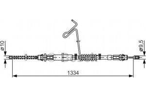 Bosch Ντίζα, Φρένο Ακινητοποίησης - 1 987 477 177