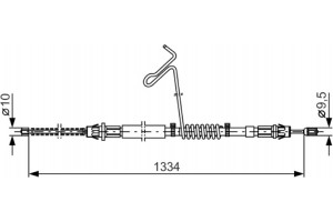 Bosch Ντίζα, Φρένο Ακινητοποίησης - 1 987 477 177