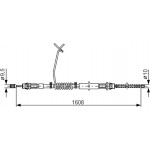 Bosch Ντίζα, Φρένο Ακινητοποίησης - 1 987 477 180 Bosch Ντίζα, Φρένο Ακινητοποίησης - 1 987 477 180