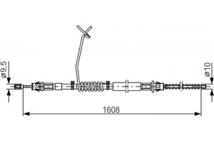 Bosch Ντίζα, Φρένο Ακινητοποίησης - 1 987 477 180