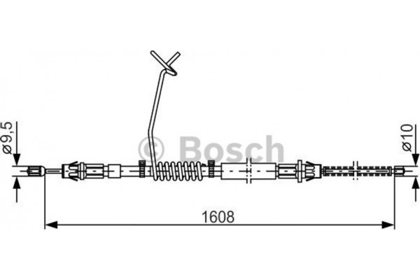 Bosch Ντίζα, Φρένο Ακινητοποίησης - 1 987 477 180