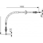 Bosch Ντίζα, Φρένο Ακινητοποίησης - 1 987 477 186 Bosch Ντίζα, Φρένο Ακινητοποίησης - 1 987 477 186