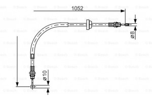 Bosch Ντίζα, Φρένο Ακινητοποίησης - 1 987 477 186