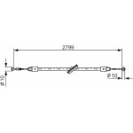 Bosch Ντίζα, Φρένο Ακινητοποίησης - 1 987 477 197