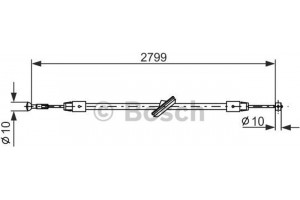 Bosch Ντίζα, Φρένο Ακινητοποίησης - 1 987 477 197