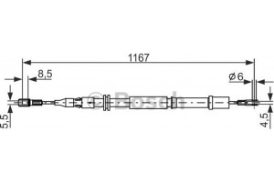 Bosch Ντίζα, Φρένο Ακινητοποίησης - 1 987 477 199