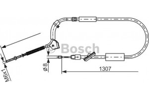 Bosch Ντίζα, Φρένο Ακινητοποίησης - 1 987 477 223