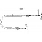 Bosch Ντίζα, Φρένο Ακινητοποίησης - 1 987 477 235 Bosch Ντίζα, Φρένο Ακινητοποίησης - 1 987 477 235