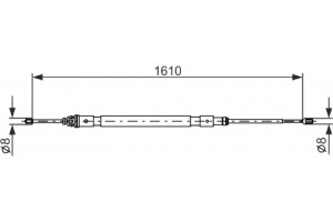 Bosch Ντίζα, Φρένο Ακινητοποίησης - 1 987 477 238