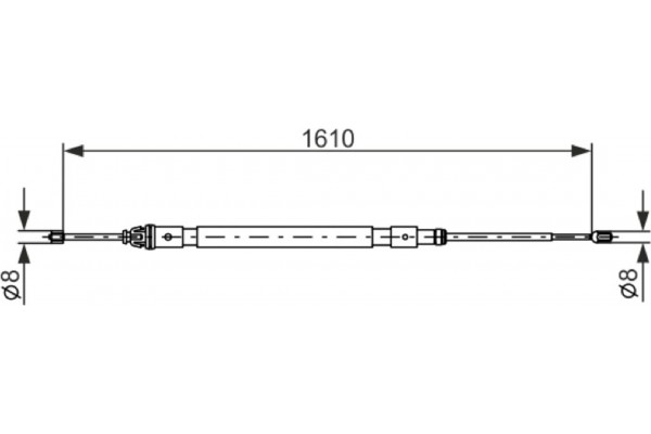 Bosch Ντίζα, Φρένο Ακινητοποίησης - 1 987 477 238 Bosch Ντίζα, Φρένο Ακινητοποίησης - 1 987 477 238