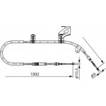 Bosch Ντίζα, Φρένο Ακινητοποίησης - 1 987 477 242 Bosch Ντίζα, Φρένο Ακινητοποίησης - 1 987 477 242