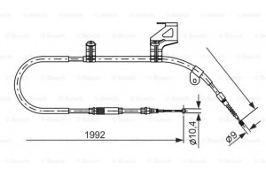 Bosch Ντίζα, Φρένο Ακινητοποίησης - 1 987 477 242
