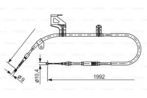 Bosch Ντίζα, Φρένο Ακινητοποίησης - 1 987 477 244