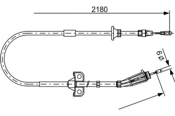 Bosch Ντίζα, Φρένο Ακινητοποίησης - 1 987 477 248 Bosch Ντίζα, Φρένο Ακινητοποίησης - 1 987 477 248