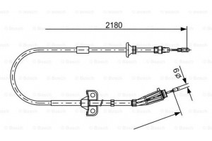 Bosch Ντίζα, Φρένο Ακινητοποίησης - 1 987 477 248