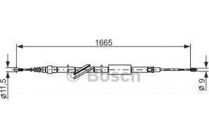 Bosch Ντίζα, Φρένο Ακινητοποίησης - 1 987 477 249