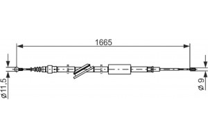 Bosch Ντίζα, Φρένο Ακινητοποίησης - 1 987 477 249