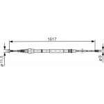 Bosch Ντίζα, Φρένο Ακινητοποίησης - 1 987 477 255 Bosch Ντίζα, Φρένο Ακινητοποίησης - 1 987 477 255