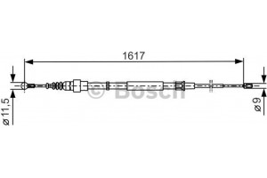 Bosch Ντίζα, Φρένο Ακινητοποίησης - 1 987 477 255