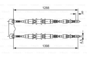 Bosch Ντίζα, Φρένο Ακινητοποίησης - 1 987 477 258