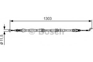 Bosch Ντίζα, Φρένο Ακινητοποίησης - 1 987 477 260