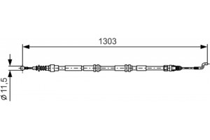 Bosch Ντίζα, Φρένο Ακινητοποίησης - 1 987 477 260
