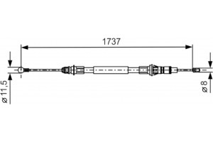 Bosch Ντίζα, Φρένο Ακινητοποίησης - 1 987 477 261
