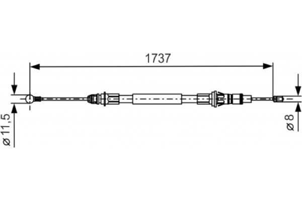 Bosch Ντίζα, Φρένο Ακινητοποίησης - 1 987 477 261