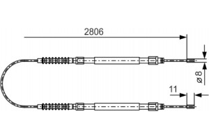 Bosch Ντίζα, Φρένο Ακινητοποίησης - 1 987 477 262