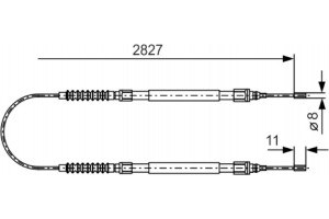Bosch Ντίζα, Φρένο Ακινητοποίησης - 1 987 477 263