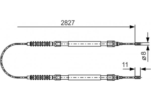Bosch Ντίζα, Φρένο Ακινητοποίησης - 1 987 477 263