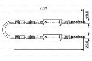 Bosch Ντίζα, Φρένο Ακινητοποίησης - 1 987 477 369