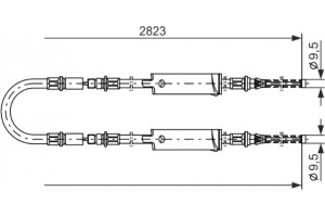 Bosch Ντίζα, Φρένο Ακινητοποίησης - 1 987 477 369