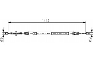 Bosch Ντίζα, Φρένο Ακινητοποίησης - 1 987 477 442