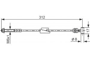 Bosch Ντίζα, Φρένο Ακινητοποίησης - 1 987 477 517