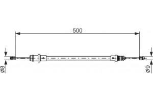 Bosch Ντίζα, Φρένο Ακινητοποίησης - 1 987 477 565