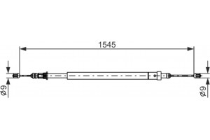 Bosch Ντίζα, Φρένο Ακινητοποίησης - 1 987 477 583
