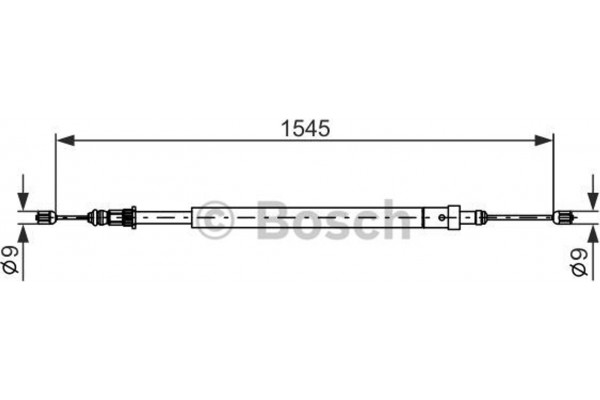 Bosch Ντίζα, Φρένο Ακινητοποίησης - 1 987 477 583