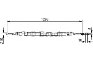 Bosch Ντίζα, Φρένο Ακινητοποίησης - 1 987 477 630