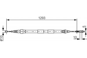 Bosch Ντίζα, Φρένο Ακινητοποίησης - 1 987 477 630