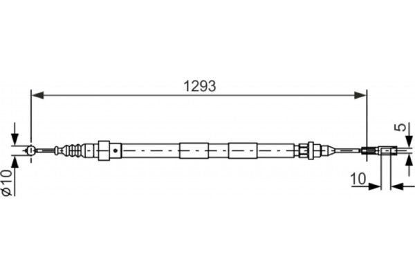 Bosch Ντίζα, Φρένο Ακινητοποίησης - 1 987 477 630