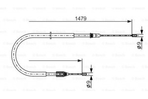 Bosch Ντίζα, Φρένο Ακινητοποίησης - 1 987 477 647