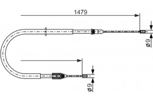 Bosch Ντίζα, Φρένο Ακινητοποίησης - 1 987 477 647