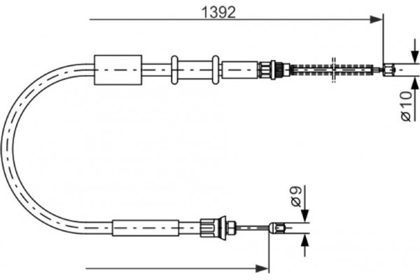 Bosch Ντίζα, Φρένο Ακινητοποίησης - 1 987 477 656