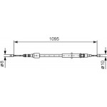 Bosch Ντίζα, Φρένο Ακινητοποίησης - 1 987 477 660 Bosch Ντίζα, Φρένο Ακινητοποίησης - 1 987 477 660