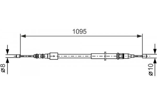Bosch Ντίζα, Φρένο Ακινητοποίησης - 1 987 477 660 Bosch Ντίζα, Φρένο Ακινητοποίησης - 1 987 477 660