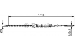 Bosch Ντίζα, Φρένο Ακινητοποίησης - 1 987 477 695