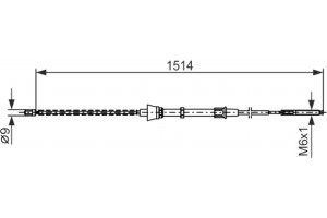 Bosch Ντίζα, Φρένο Ακινητοποίησης - 1 987 477 695